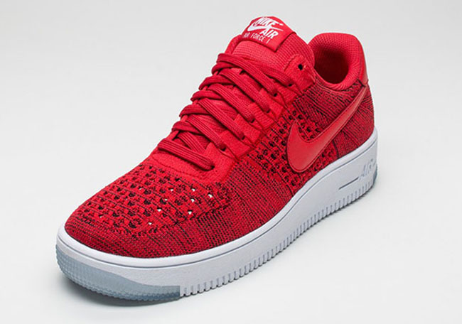 Nike Air Force 1 Low Flyknit University Red Sneakerfiles