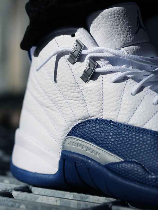 french blue 12s on feet