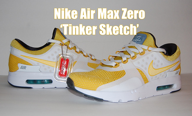 Nike Air Max Zero White Yellow Tinker 