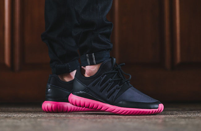 adidas black with pink