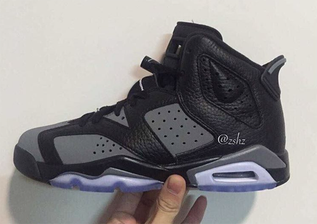 Air Jordan 6 GS Black Grey May 2016