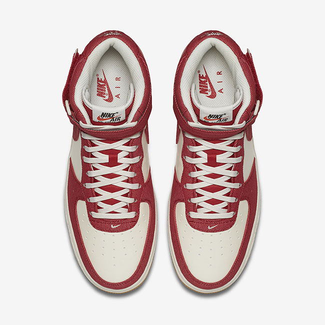 Nike Air Force 1 Mid Red Denim | SneakerFiles