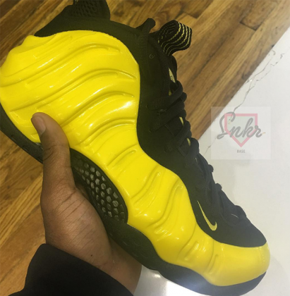 nike foamposite yellow and black