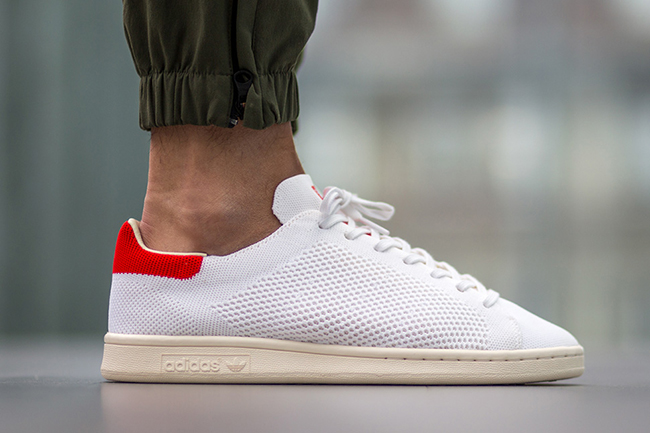 adidas Stan Smith OG Primeknit White Red | SneakerFiles