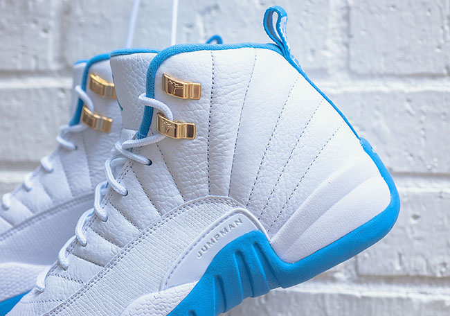 blue and yellow jordans 12