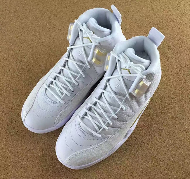 jordans 12 ovo white and gold