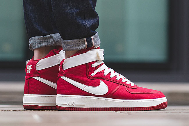 Nike Air Force 1 High Canvas Gym Red 
