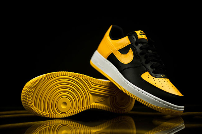 black and yellow nike air force
