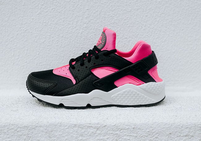 black and pink huaraches womens