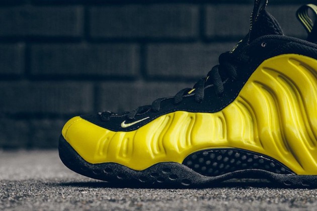 nike foamposite yellow and black