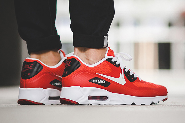 red and white air max 90