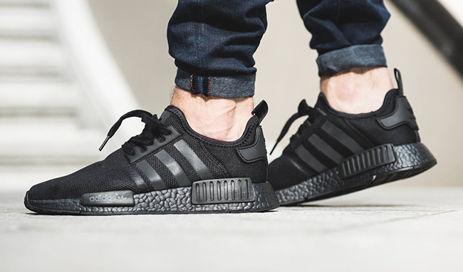 all black nmd shoes