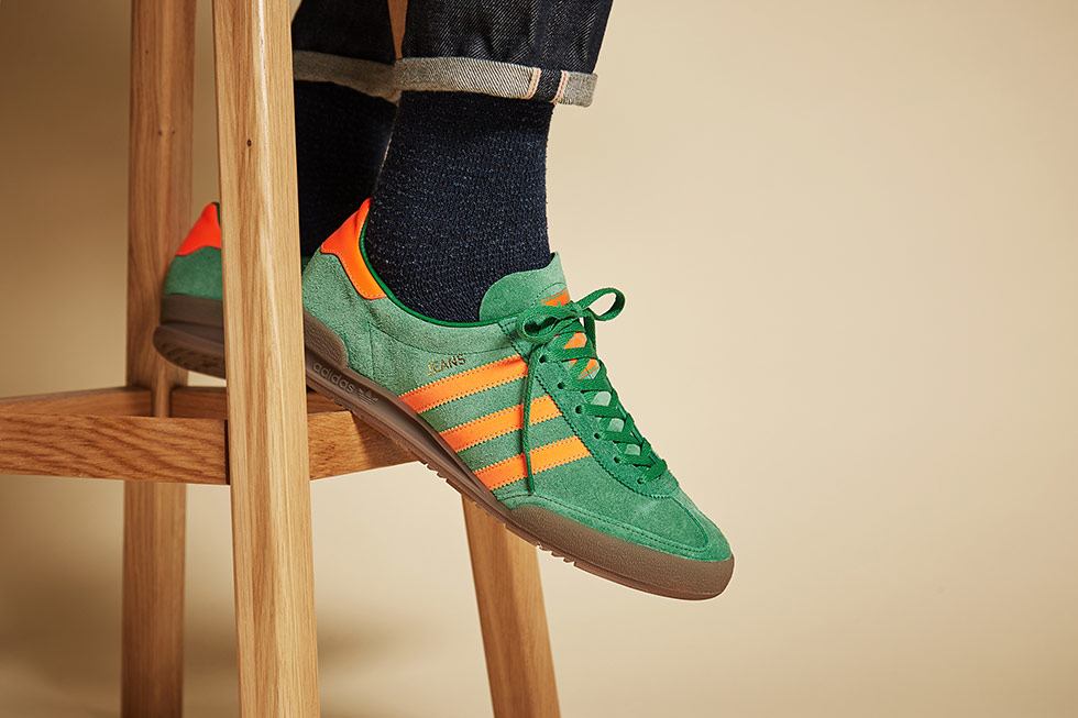 adidas green jeans