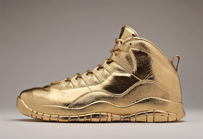 24k gold nike shoes