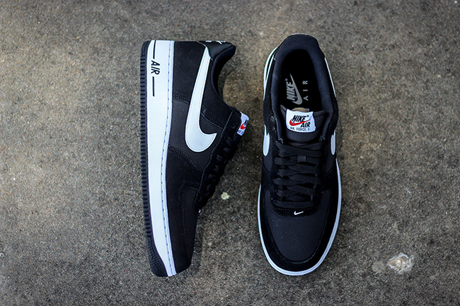 nike air force 1 suede black and white