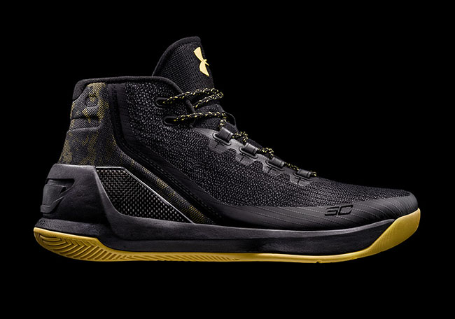 curry 3 gold and black