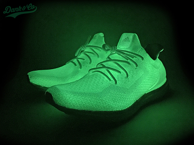 adidas ultra boost white glow green