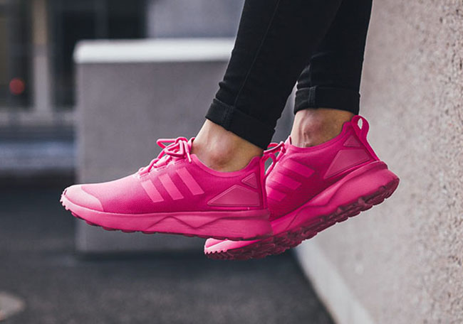 pink adidas zx flux