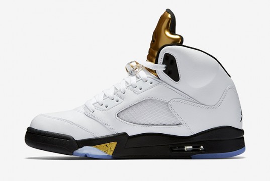 Air Jordan 5 Olympic White Black Gold Release Date | SneakerFiles
