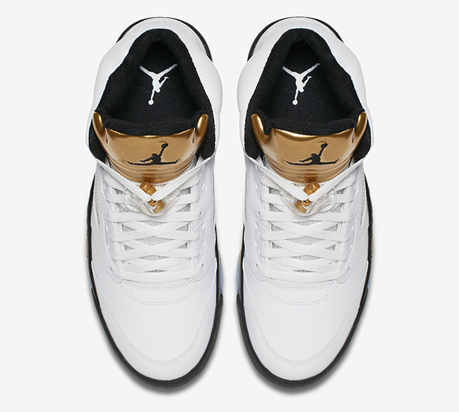 Air Jordan 5 Olympic White Black Gold Release Date | SneakerFiles