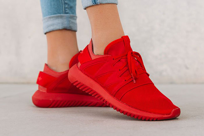 all red adidas shoes womens