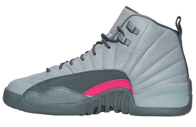 grey and pink 12s jordans