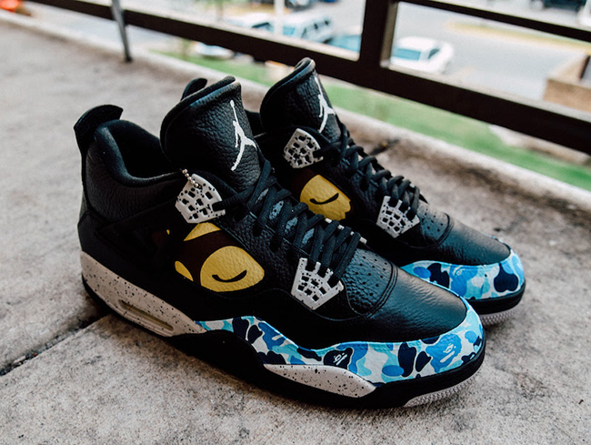 Air Jordan 4 Bape Custom | SneakerFiles
