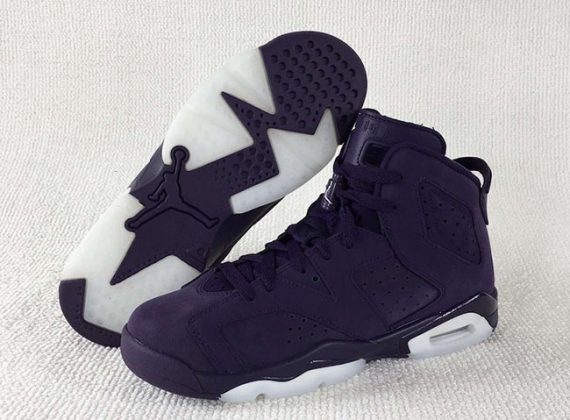 Air Jordan 6 GS Dark Purple Suede | SneakerFiles