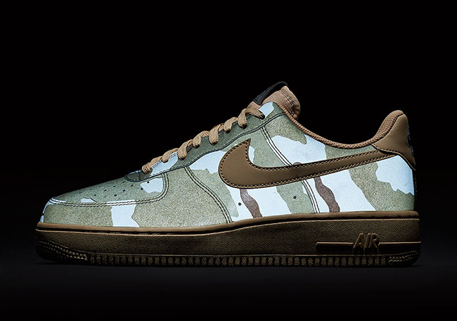 nike air force 1 camouflage reflective