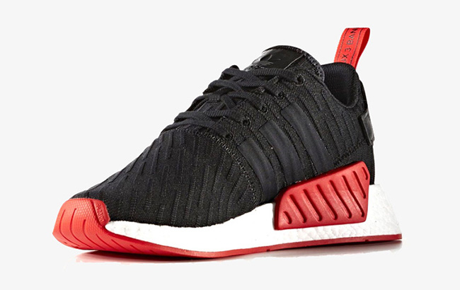 black white and red nmd