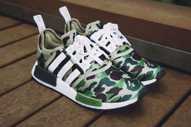 Bape x adidas NMD Olive Camo Release Date | SneakerFiles