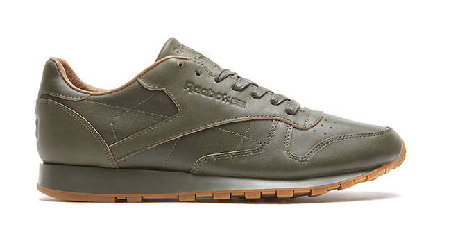 reebok classic leather olive green