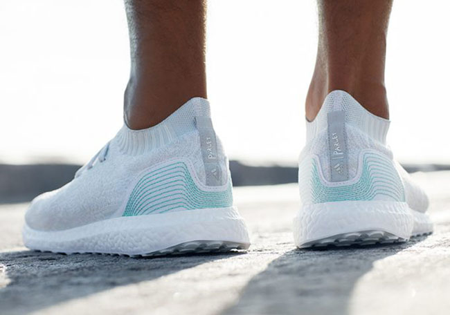 Parley x adidas workout shoes in navy 