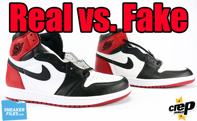 bred toe real vs fake