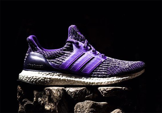 ultra boost purple heel