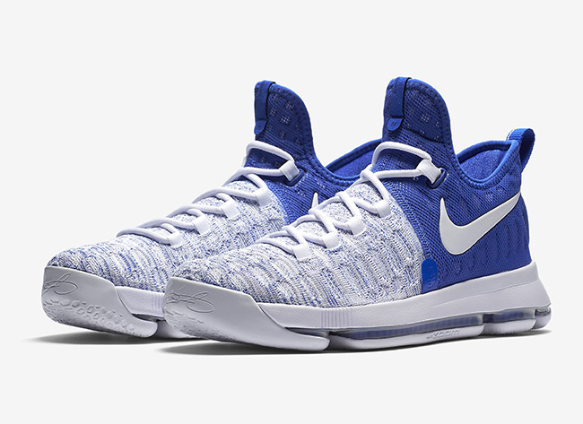 Nike KD 9 Home II White Blue Release Date | SneakerFiles