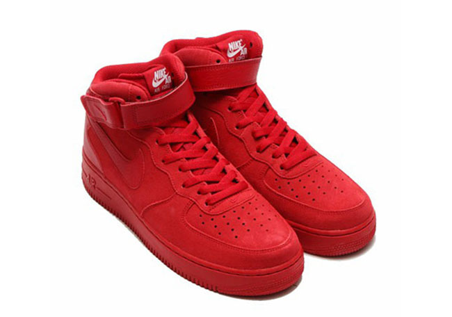 nike air force 1 red mid