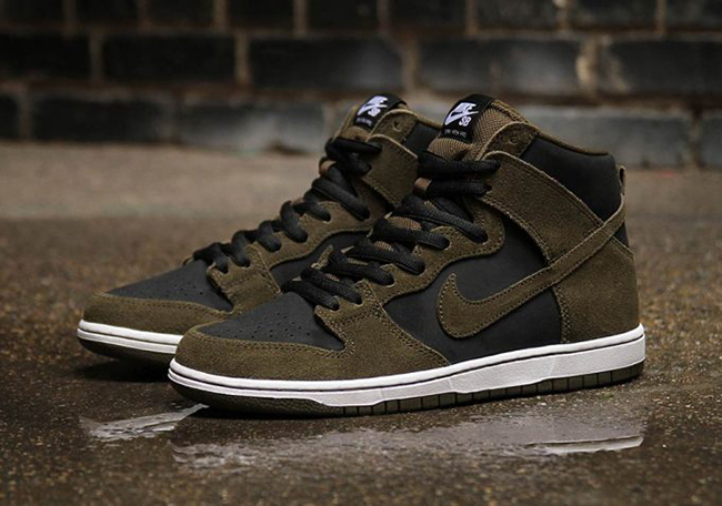 nike dunk mid mujer olive