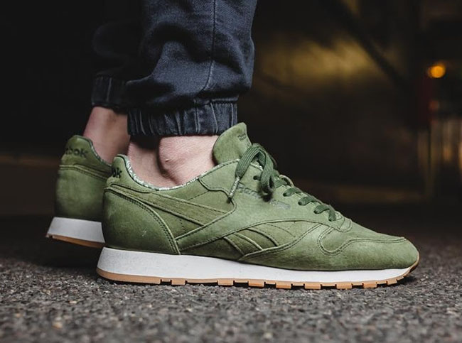 olive green reebok shoes