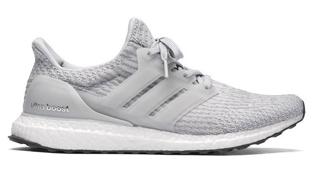 grey and white ultra boosts