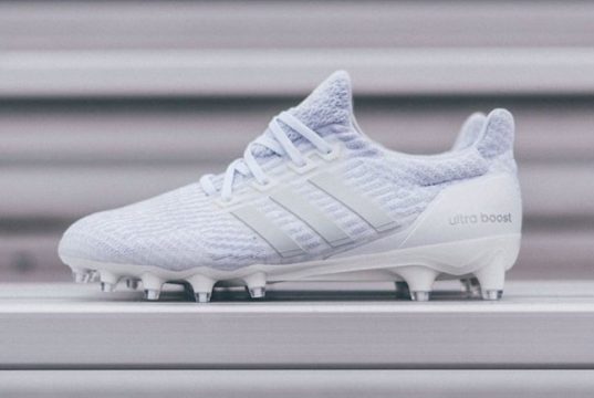 adidas Ultra Boost Cleat ‘Triple White’ | Sneakers Cartel