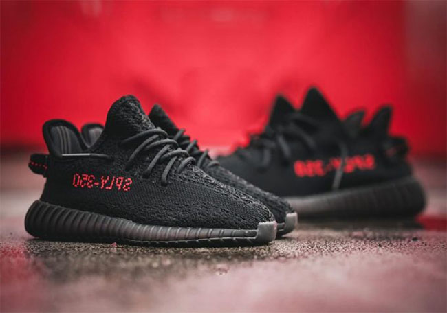 black and red yeezys