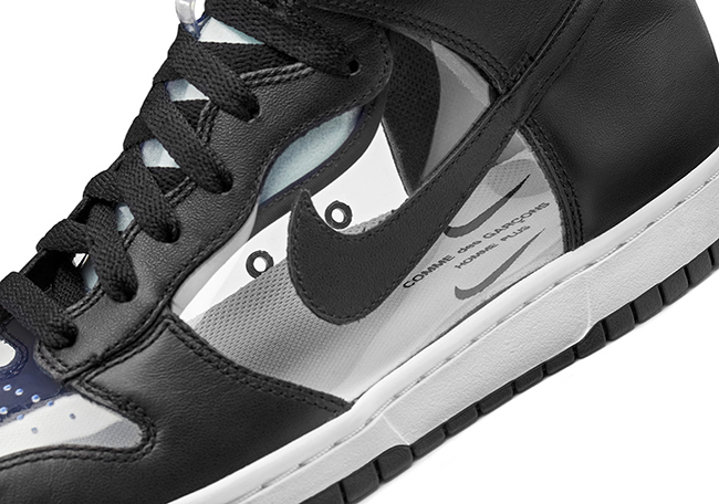COMME des GARCONS x Nike Dunk High Clear | SneakerFiles
