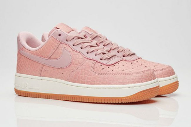 nike air force pink leather