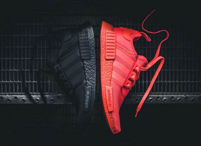 adidas nmd_r1 monochrome in red