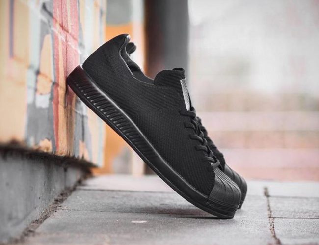 adidas Superstar Bounce Primeknit Triple Black | SneakerFiles