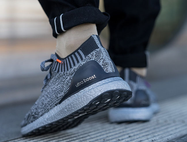 ultra boost uncaged grey on feet