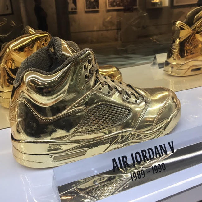 new gold jordans