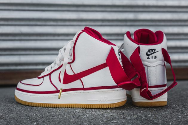 nike air force 1 07 lv8 white red