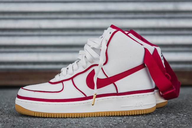 nike air force 1 white gym red